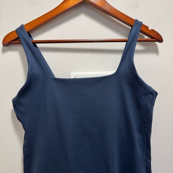 Girlfriend Collective Tommy Dress Navy Blue Size Large Activewear Casual - Picture 5 of 12